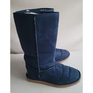 Nino Puccioni Womans Tall Faux Lined Boots Sz. 9 Blue